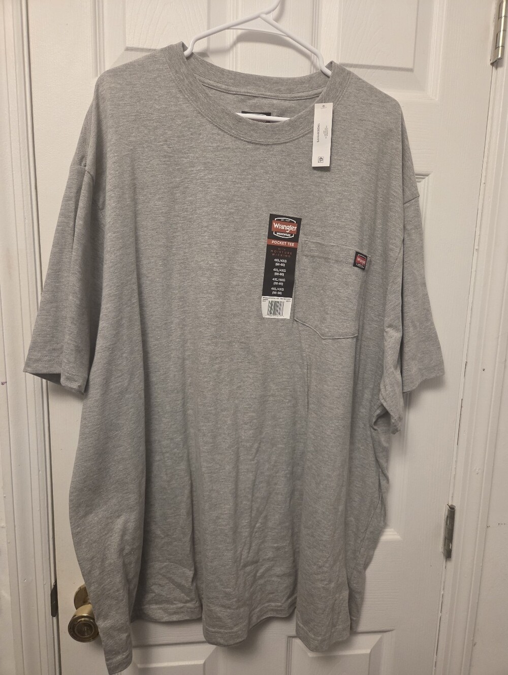 Wrangler Men’s Light Gray Short Sleeve Pocket Tee